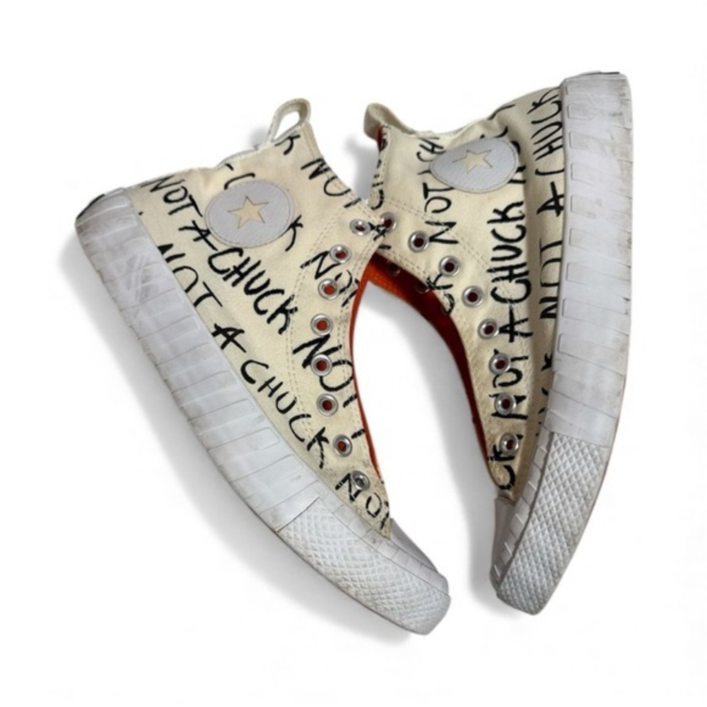 Converse UNT1TL3D 8.5 Shoes Ivory White Not A Chuck High Top Sneakers Streetwear - Picture 3 of 10